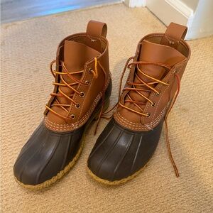 L.L. Bean Brown and Tan Winter Boots